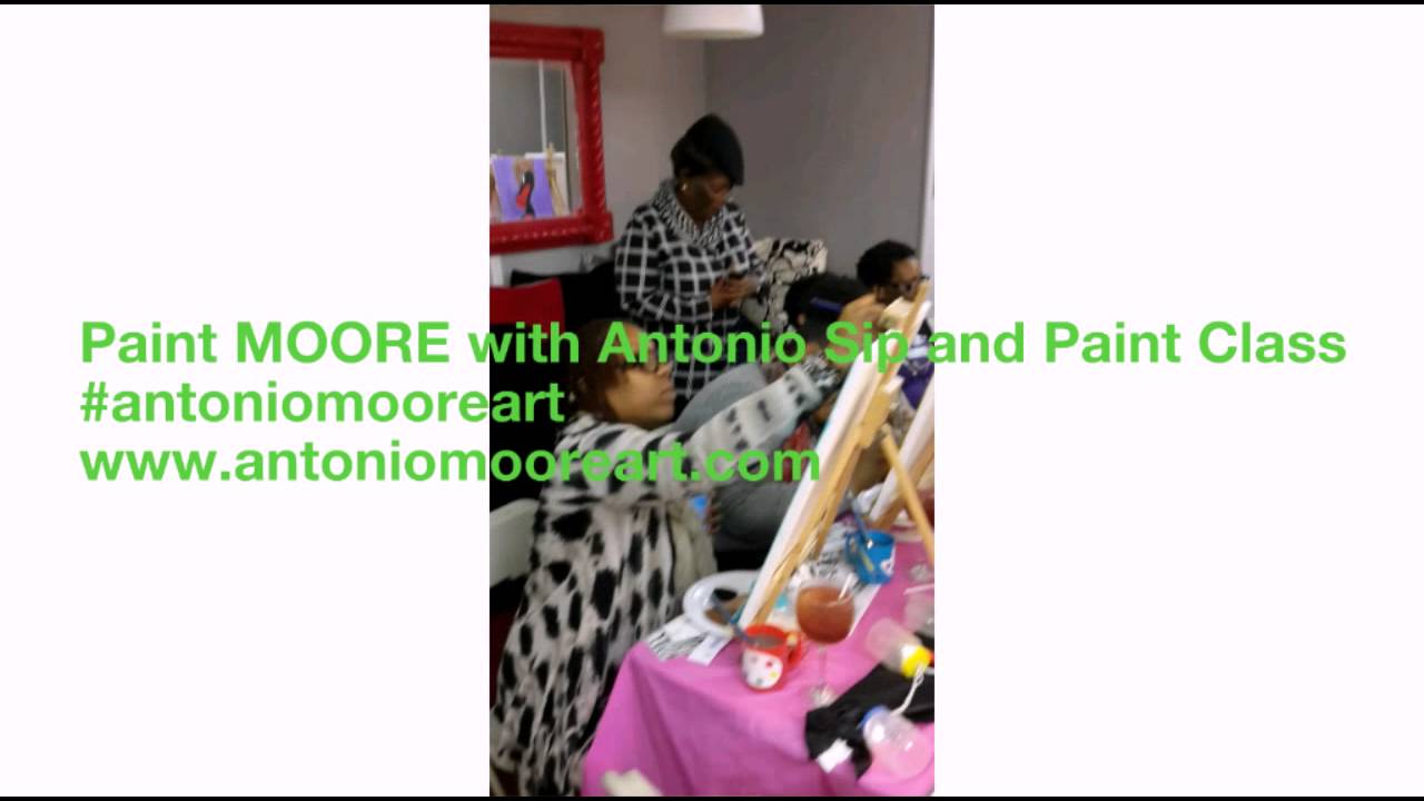 Promotional video thumbnail 1 for Paint MOORE with Antonio Paint Classes