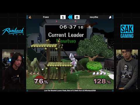 Runback 2018 Low Tier Singles Losers Finals - Franz (Mario) vs nscythe (Mewtwo)
