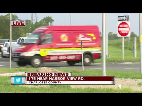 I-75 truck fire in Port Charlotte -- 8:20am Live Update