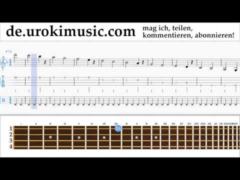 Banjo Lernen (Irischer Tenor) Besame Mucho Tabulatur Teil#1 Übungen um-b995