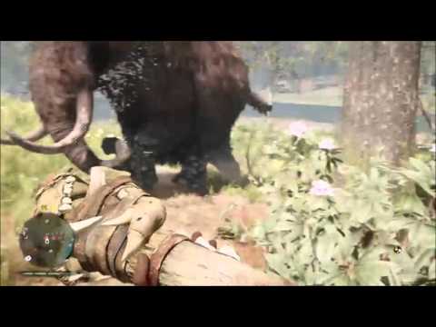 Far Cry Primal - Mammoth 1 On 1 Fight (FIRE)