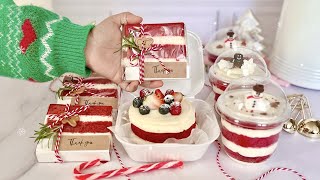 IMPRESS EVERYONE with these 3 presentations of RED VELVET CHRISTMAS CAKE for sale from home