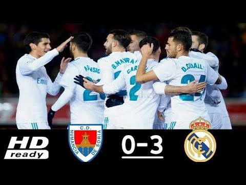 Numancia vs Real Madrid 0-3 - All Goals & Extended Highlights - La Copa 04/01/2017 HD