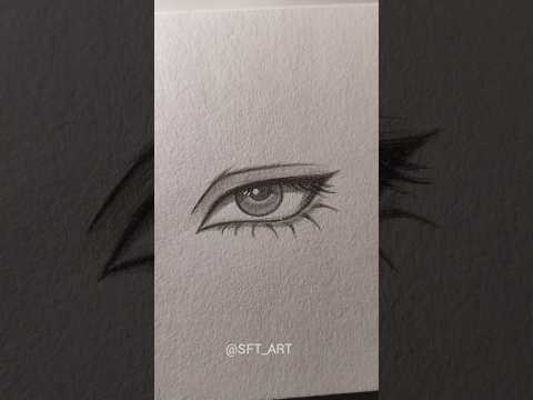Easy to draw eyes.. ✨ #art #sketch #eyes #shorts
