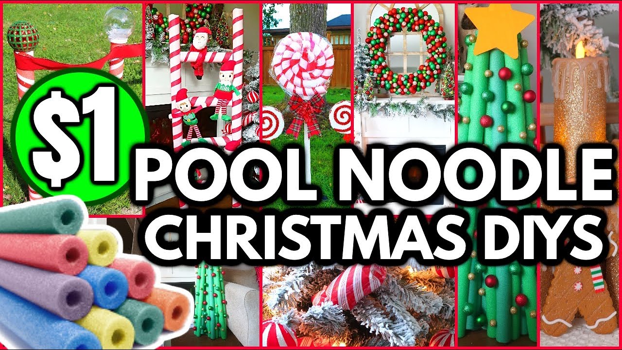 *NEW* POOL NOODLE CHRISTMAS $1 HACKS┃shocking DOLLAR TREE POOL NOODLE HACKS for CHRISTMAS 2024