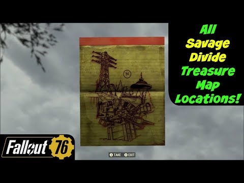 Fallout 76: All Savage Divide Treasure Map Locations!