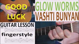 GLOW WORMS - VASHTI BUNYAN fingerstyle GUITAR LESSON