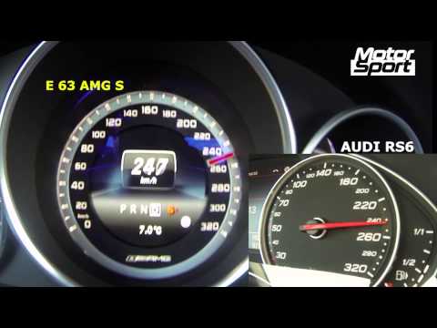 0-280 km/h : Audi RS6 VS Mercedes E 63 AMG S (Motorsport)