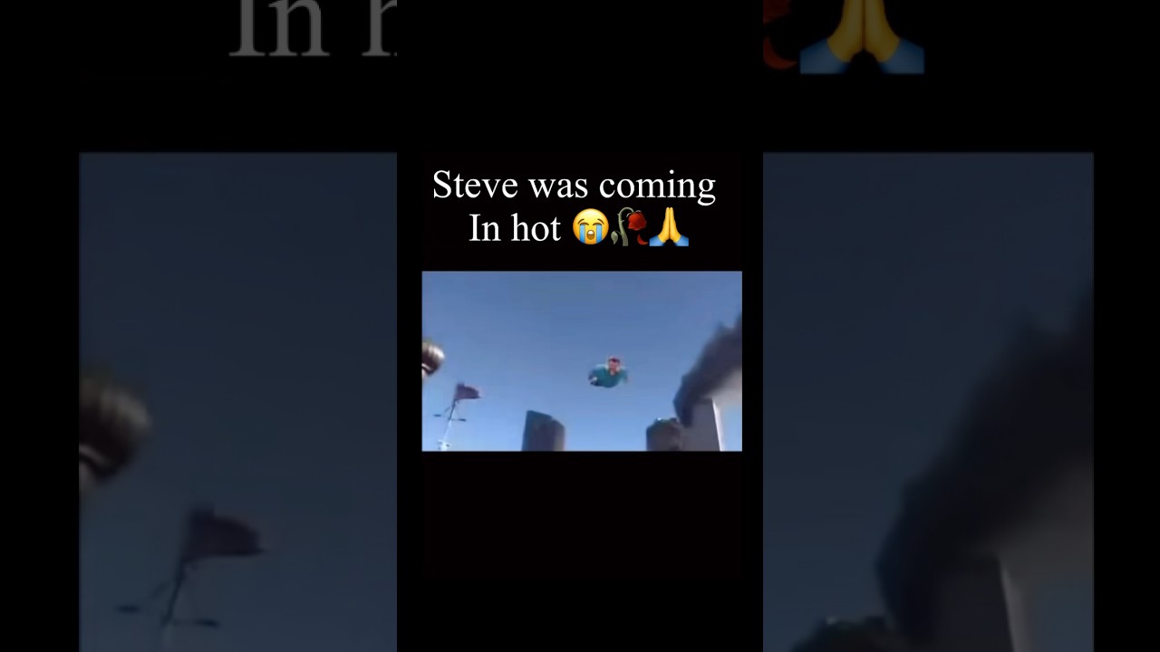 Steve x Twin Towers?!? 😭😭🥀 | Minecraft Movie #funny #minecraft #minecraftmovie #twintowers #lol