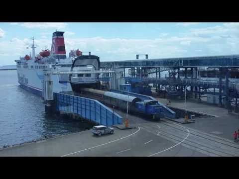 Historischen Sonderzug der Rennsteigbahn im Fährhafen Mukran/Sassnitz (Teil 2)