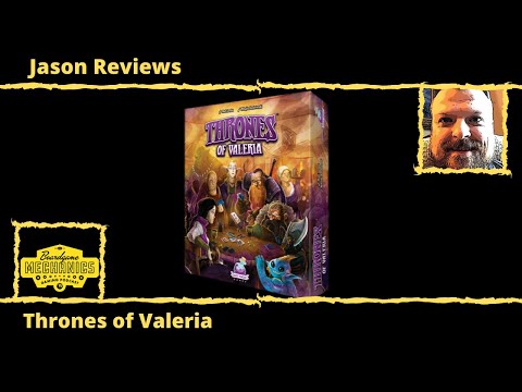 Jason’s Board Game Diagnostics of Throne of Valeria