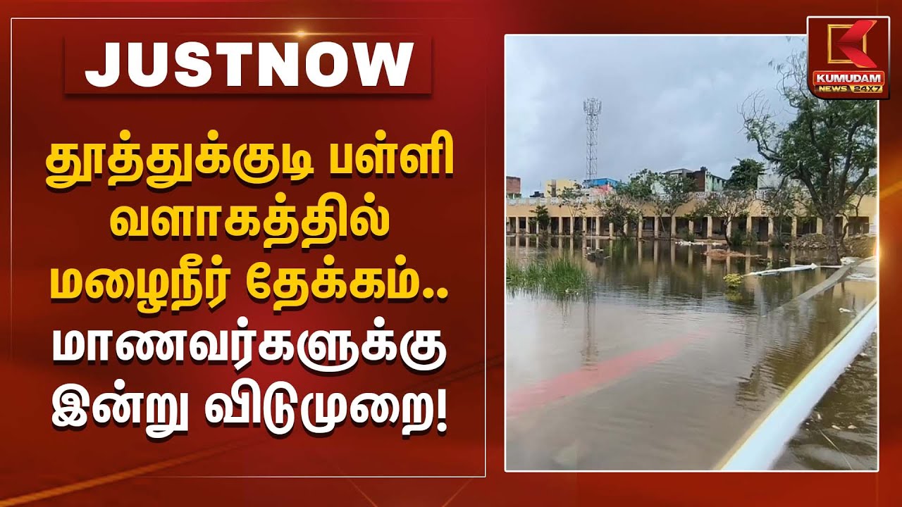 தூத்துக்குடி பள்ளி வளாகத்தில் மழைநீர் தேக்கம் – மாணவர்களுக்கு இன்று விடுமுறை | Schools Holidays