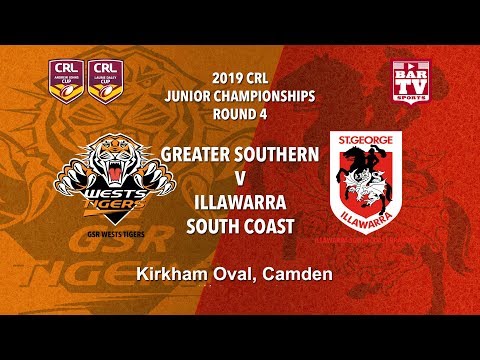 2019 Country Rugby League Rep - Johns and Daley Cup - Round 4 - GSR Tigers v Dragons