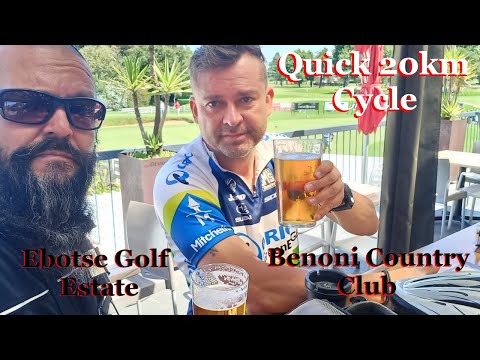Quick 20 km Cycle through Ebotse Golf and Country Estate and Benoni Country Club.