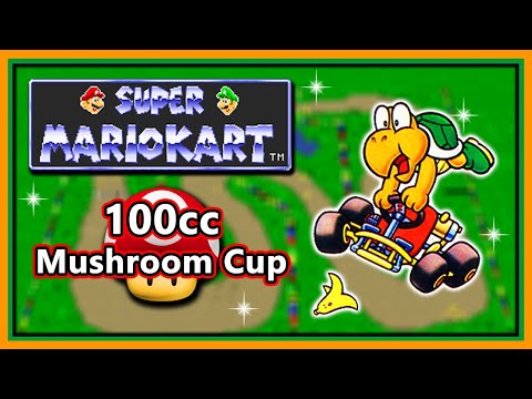 Super Mario Kart (SNES) - 100cc Mushroom Cup | Koopa Troopa