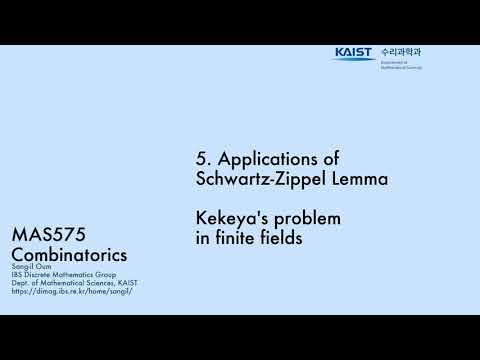 5.4. Kakeya's problem in finite fields