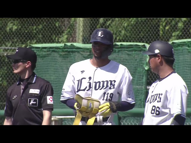 【ファーム】初球打ち!! ライオンズ・モンテル ランナーをきっちり返すタイムリーヒット!! 2025年4月30日 埼玉西武ライオンズ 対 東京ヤクルトスワローズ