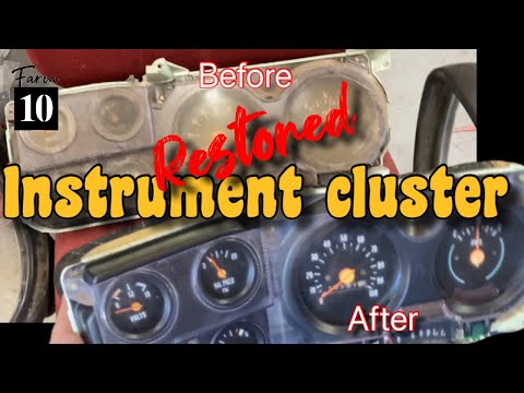 Restoring the instrument cluster on the 78’ Sierra Grande square body C10. (Farm10).
