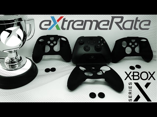 Vídeo relacionado con YoRHa Silicona Talla Láser Funda Piel Carcasas Cubierta para Xbox Series X/S Mando x 1 (BH Verde) con Agarres para el Pulgar x 10