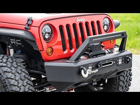 Jeep Wrangler TJ and JK 7-inch LED Projection Headlights by Rough Country