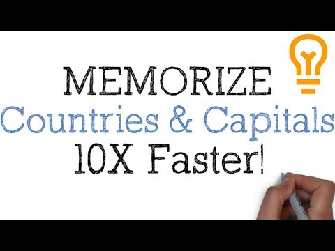 Part of a video titled How to Memorize Countries and Capitals - The Fast and Easy Way ...