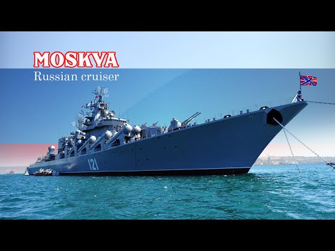 Russian cruiser Moskva 121 - Although old, Russian cruiser arrogantly dominates the Black Sea