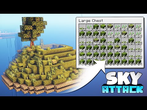 Unendlich Moos - automatische Moosfarm in Minecraft bauen 🚀 Minecraft Skyblock - Sky Attack #18