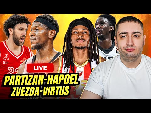 PARTIZAN vs HAPOEL & ZVEZDA vs VIRTUS GLEDAMO UZIVO! PARTIZAN HTEO MICICA? KICK LINK U OPISU!