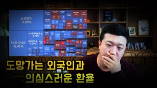 도망가는 외국인과 의심스러운 환율(ft.코스피, 선물 동시 매도)