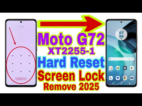 Moto G72 (XT2255-1) Hard Reset/Remove Screen Lock 2025 || Unlock Pattern/Pin/Password 100% Working
