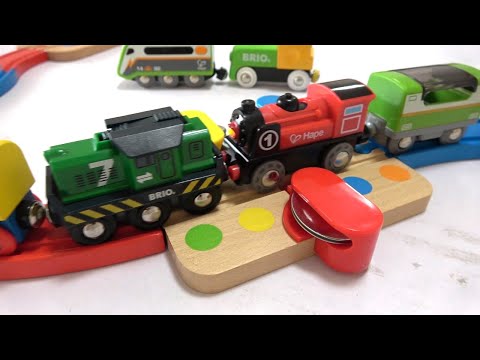Hape & Brio Wooden Train ☆Glockenspiel and Bridge Colorful Course