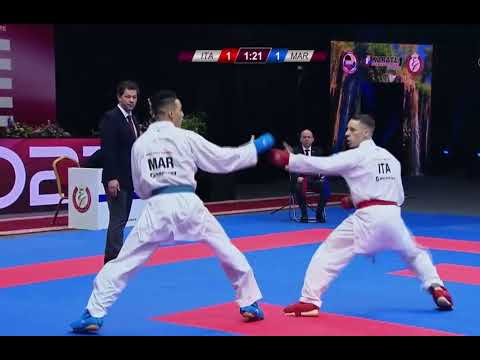 DE_VIVO GIANLUCA (ITA) vs OUBAYA SAID (MAR) BRONZE Medal Match Male -67KG Karate 1 Rabat 2022