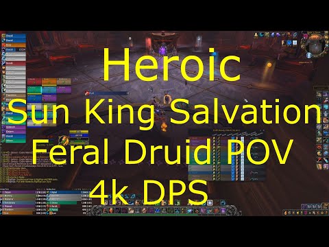 Shadowlands 9.0.2 Feral Druid POV - Sun King Salvation Heroic Guide - 4k DPS Guild Comms
