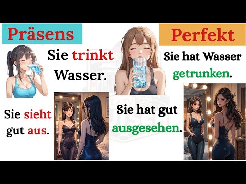 📚 Deutsch lernen: 200 Sätze in 2 Zeiten | Präsens + Perfekt | A1-A2 🎯