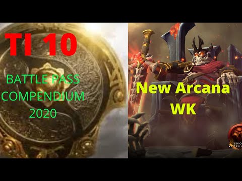 TI10 BATTLE PASS - THE INTERNATIONAL 2020 COMPENDIUM DOTA 2 New Arcana Wraith King