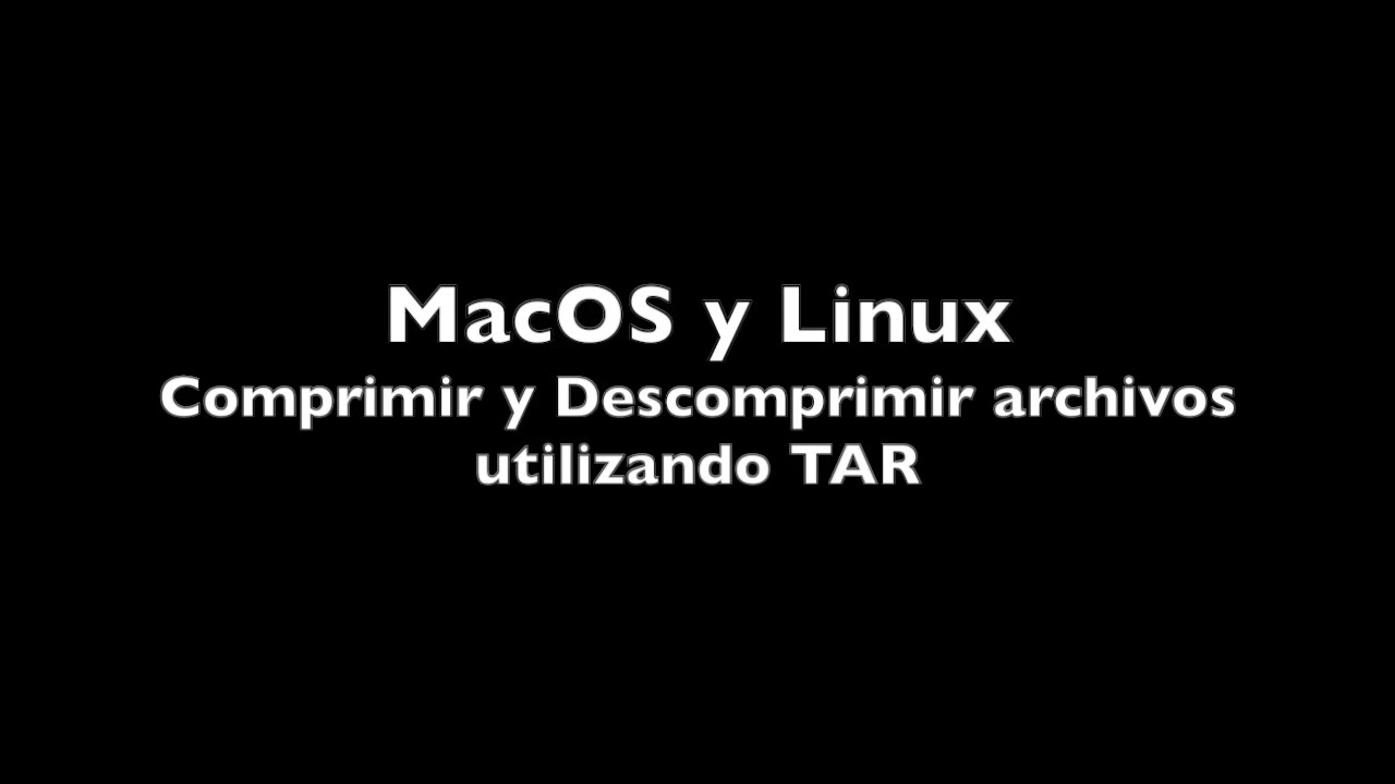 Cómo COMPRIMIR archivos y carpetas muy fácil en LINUX y MACOS