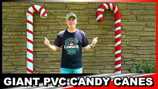 How To Build A Giant PVC Candy Cane In 10 Minutes | DIY Prop Build Tutorial