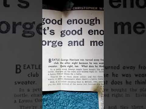 The Beatles scrapbook 1967 George Harrison refused entry 67rebellion the official music archive