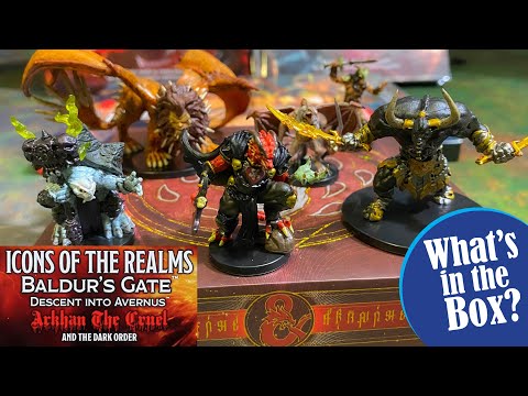 ARKHAN The CRUEL and the DARK ORDER Miniatures - ICONS OF THE REALMS DESCENT INTO AVERNUS