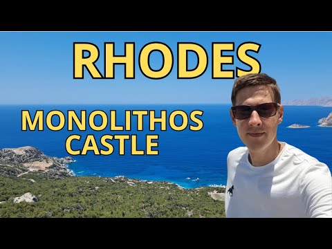 Rhodes 🇬🇷 — Monolithos Castle | A MUST-Visit Viewpoint in Rhodes Greece
