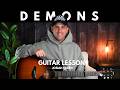 Josiah Queen Demons Acoustic Guitar Lesson With Chords Lyrics Finger Picking Strumming