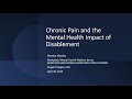 Mayday, Mayday 1 - Chronic Pain and the Mental Health Impact of Disablement