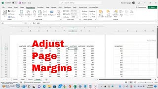 How To Adjust Page Margins In Microsoft Excel. Have All Of Your Data Show Up When Printed. #howto