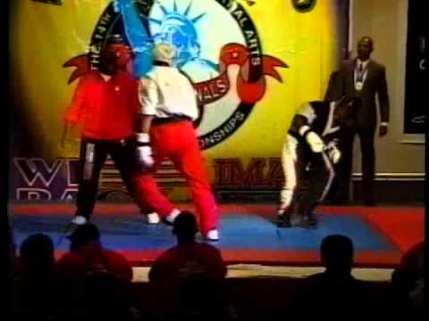 Emmanuel St Louis vs Bobby Harris 1999 USA Nationals Karate Tournament in Las Vegas