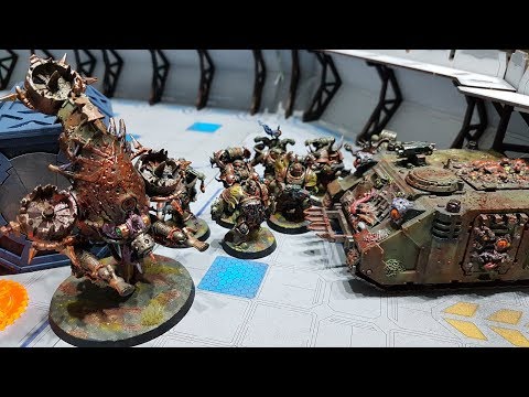 Space Marines vs Death Guard, 8th edition Warhammer 40k battle report