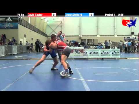 David Taylor vs. Jesse Stafford at 2013 ASICS University Nationals - FS