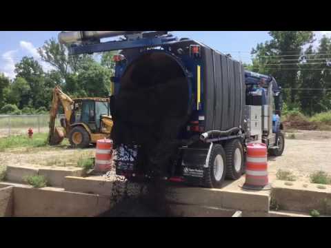 Camel Sewer Cleaner Superpak Ejection Unloading