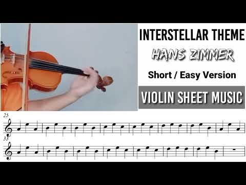 Free Sheet || Interstellar - Hans Zimmer || Violin Sheet Music