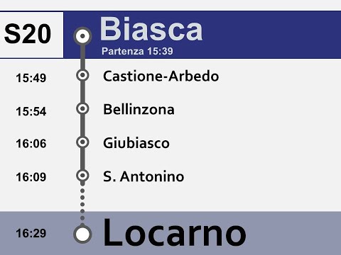 [SBB CFF FFS/TILO] Ansagen S20 Biasca - Locarno