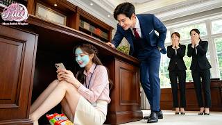 Everyone Dresses Up for CEO Meeting,Only Intern Under Table with Sheet Mask & Plays Games—CEO Falls!